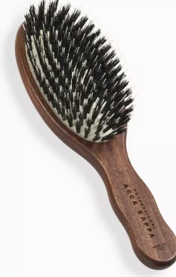 Acca Kappa Mini Oval Brush Kotibe´ Wood 100% Boar Bristles & Nylon Monofilament