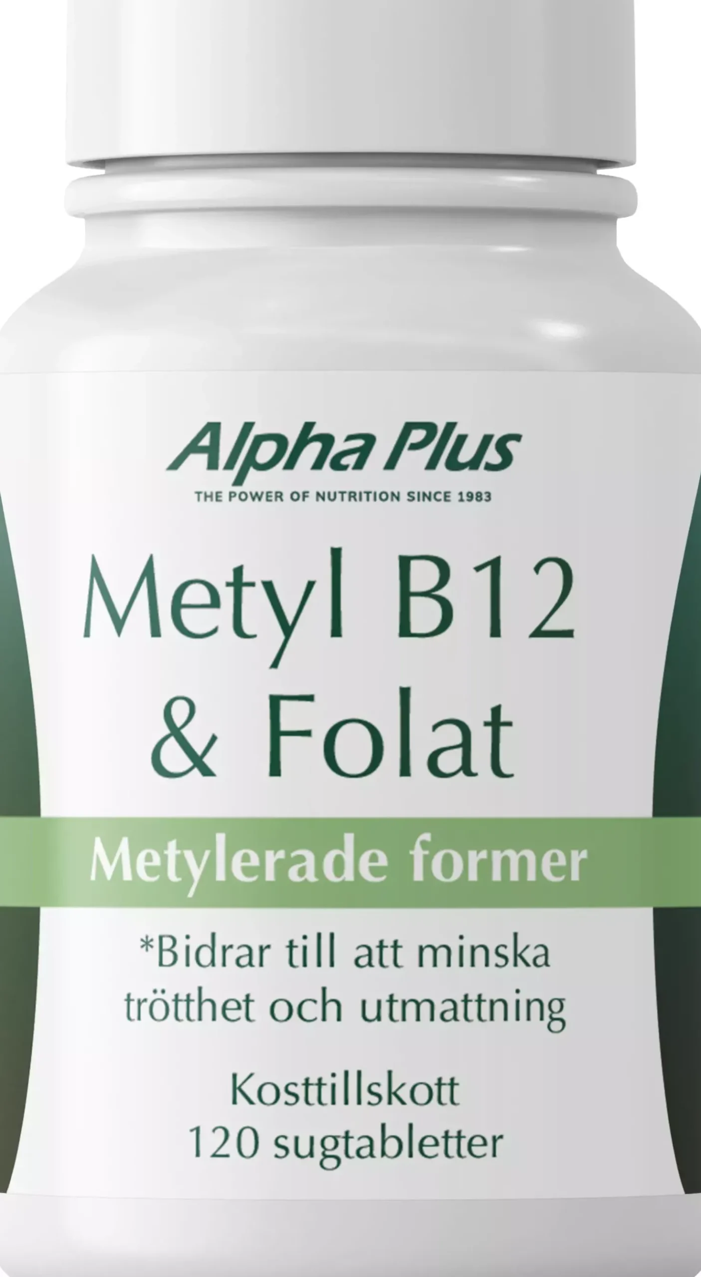 Alpha Plus Metyl B12 & Folat 120 stk