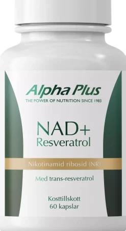 Alpha Plus NAD+ Resveratrol 60 stk