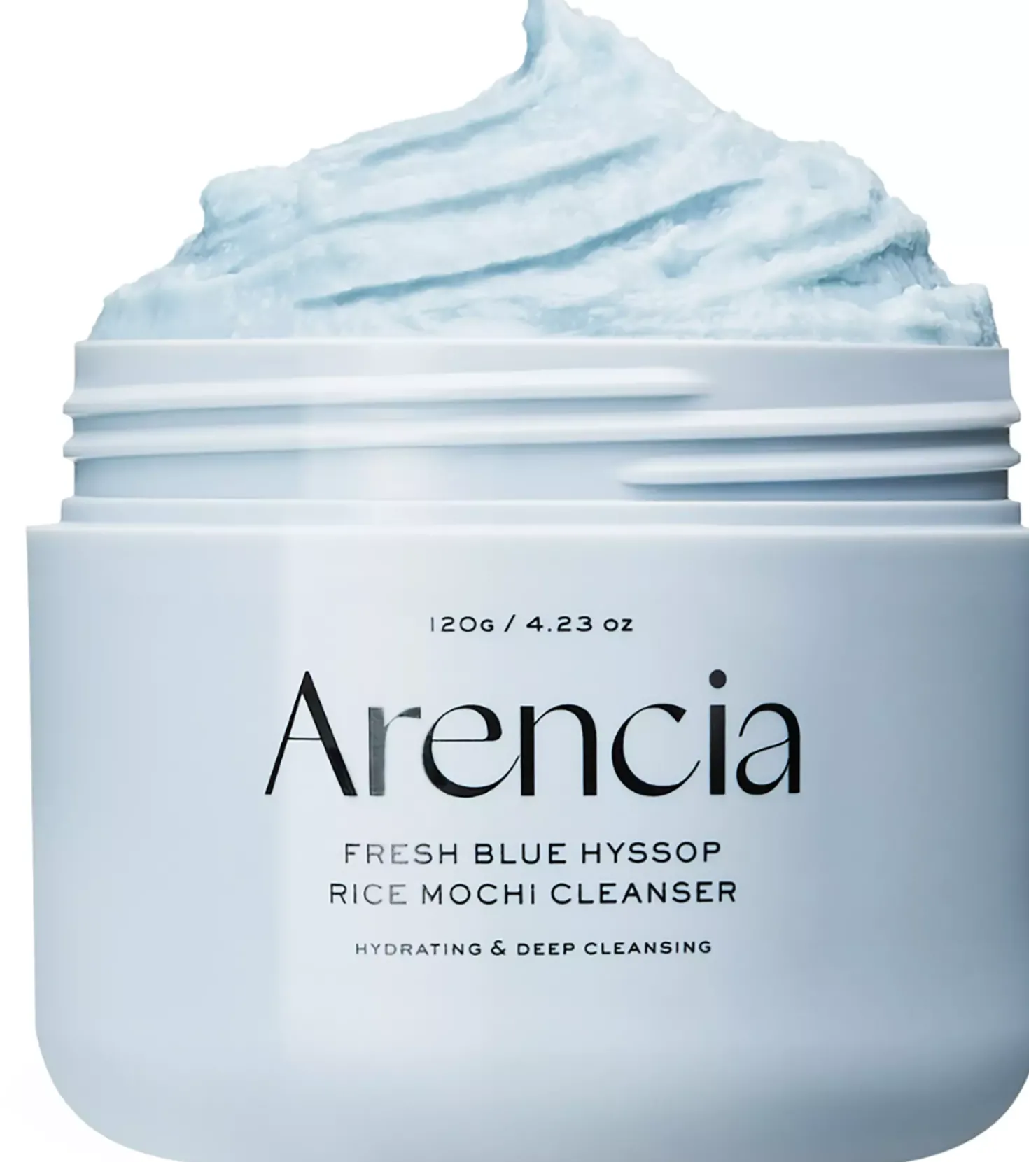 Arencia Fresh Blue Hyssop Rice Mochi Cleanser 120 g