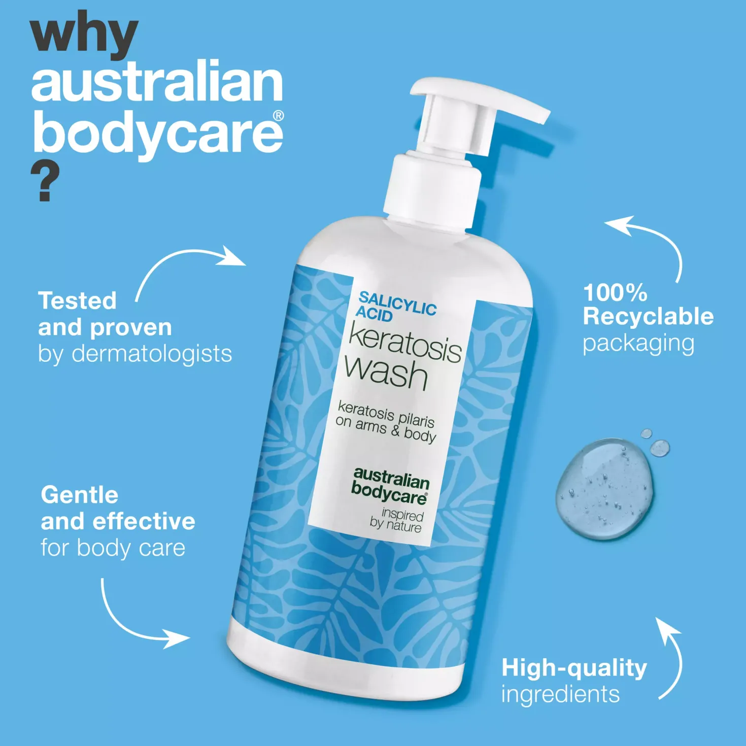 Australian Bodycare Salicylic Acid Keratosis Wash 500 ml