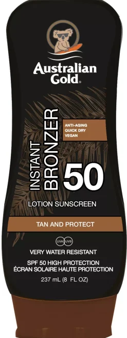 Australian Gold SPF50 Lotion With Bronzer 237 ml
