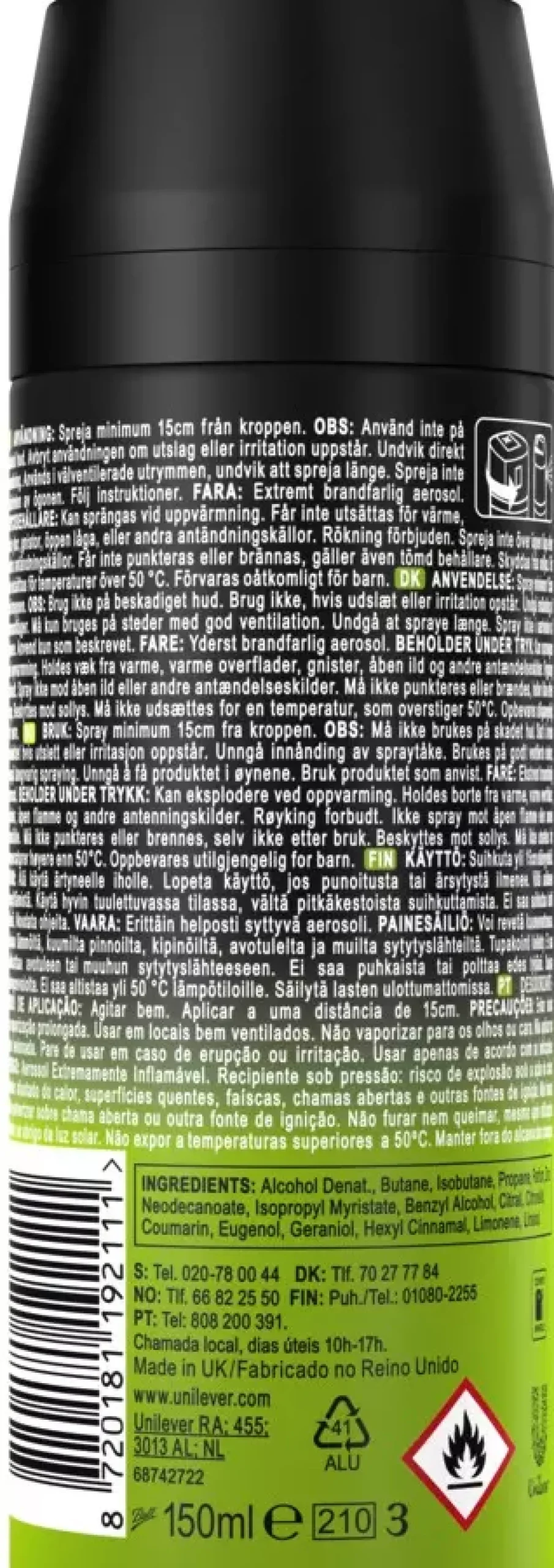 AxeEpic Fresh 48H Non Stop Fresh Deodorant Spray 150 ml