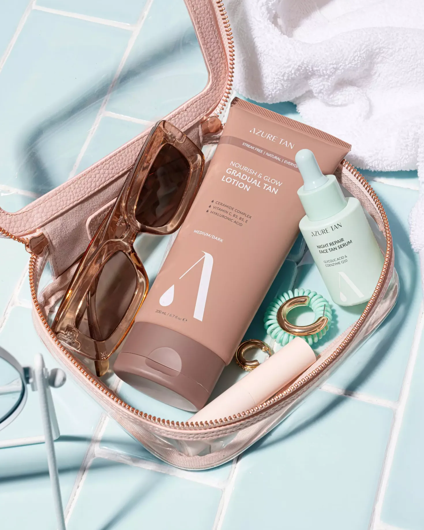 Azure Tan Nourish & Glow Gradual Tan Lotion Light/ Medium
