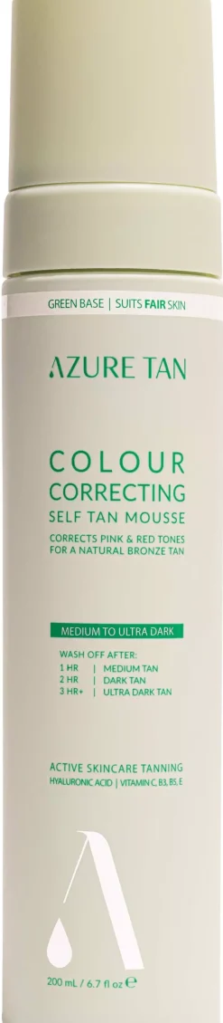 Azure TanSelf Tan Mousse Self Tan Mousse Green Base Extreme Dark