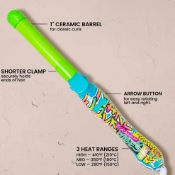 Beachwaver B1 Neon Graffiti - 1 Inch Curling Iron