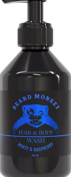 Beard Monkey Hair & Body Wash Minty & Raspberry 250 ml