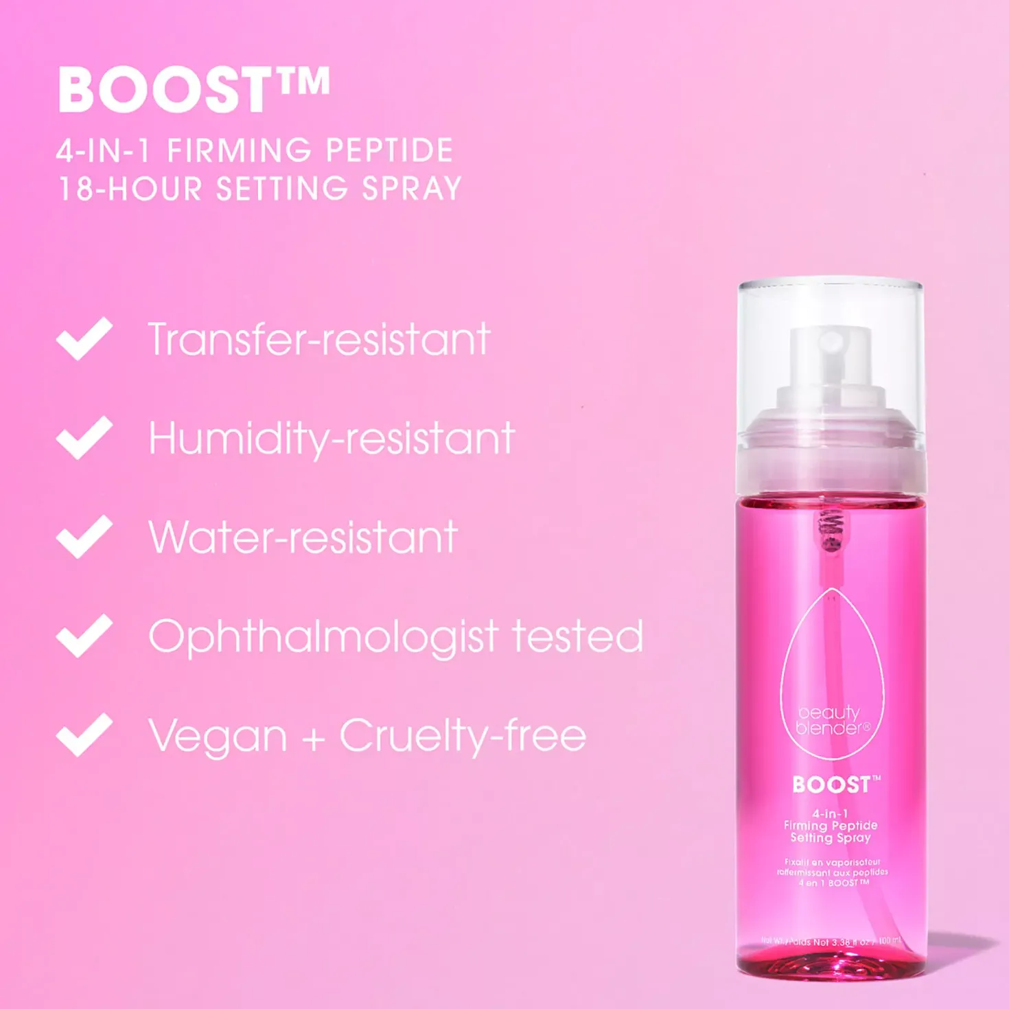 Beautyblender BOOST 4-in-1 Makeup Setting Spray 100 ml