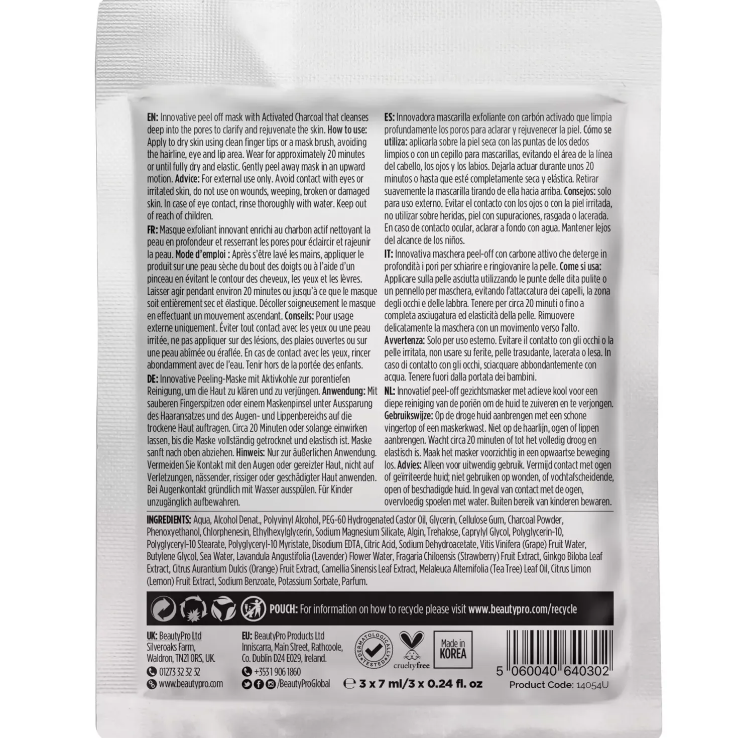 Beauty PRO Black Peel Charcoal Mask