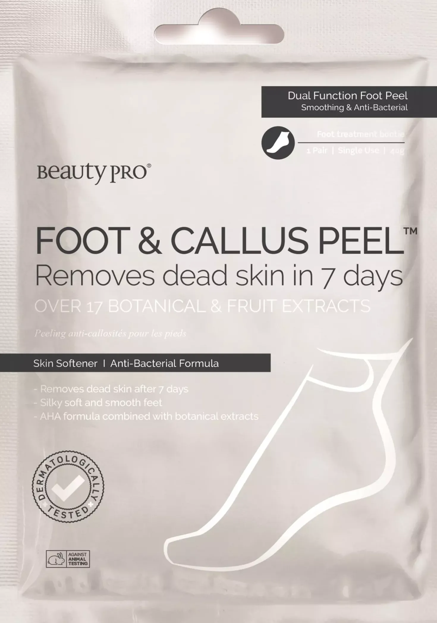 Beauty PRO Foot & Callus Peel Removes Dead Skin In 7 Days Over 17 Botanical & Fruit Extracts