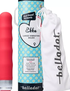 Belladot Ebba Large Vibrating Dildo Red Red