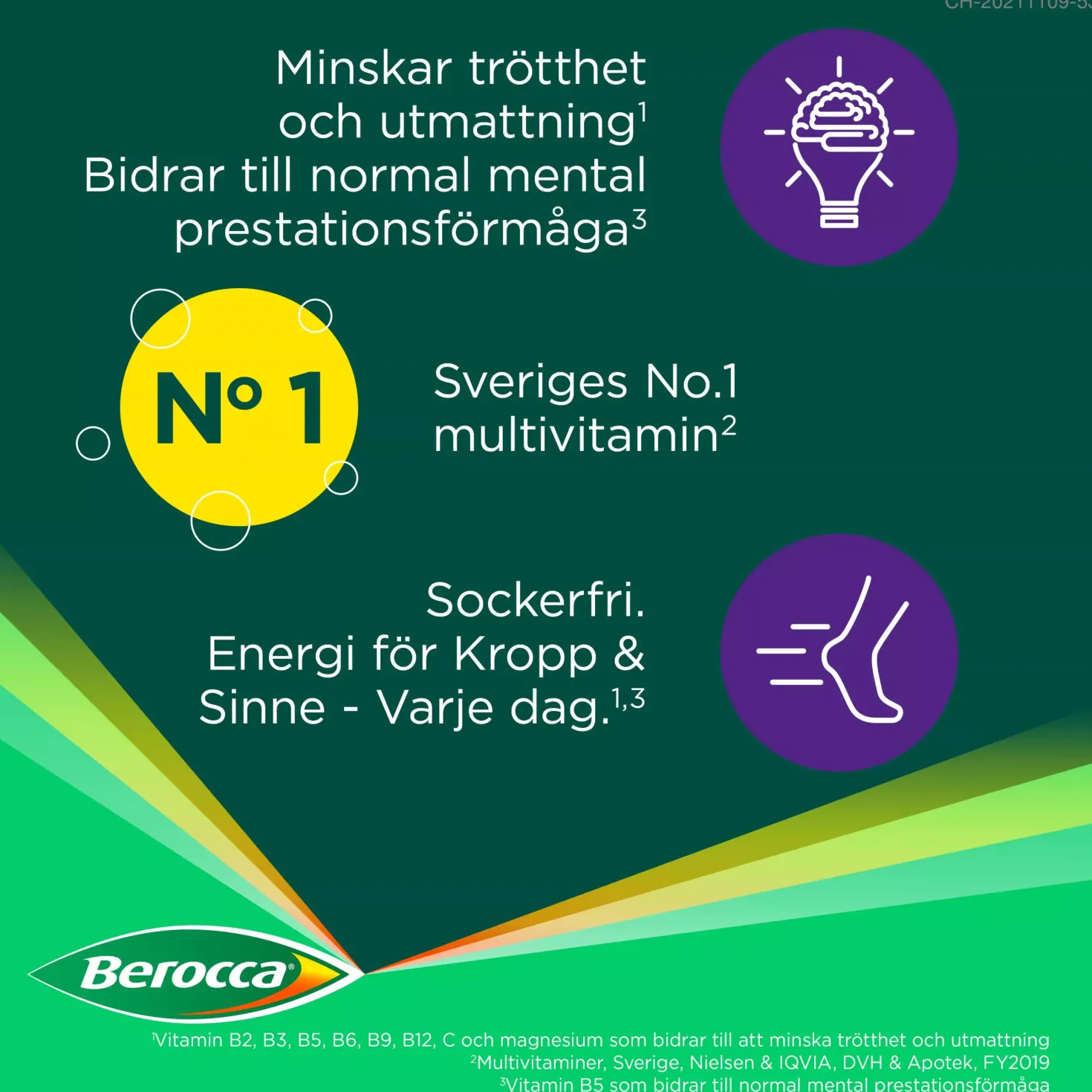 Berocca Energy Cassis & Berries 45 stk