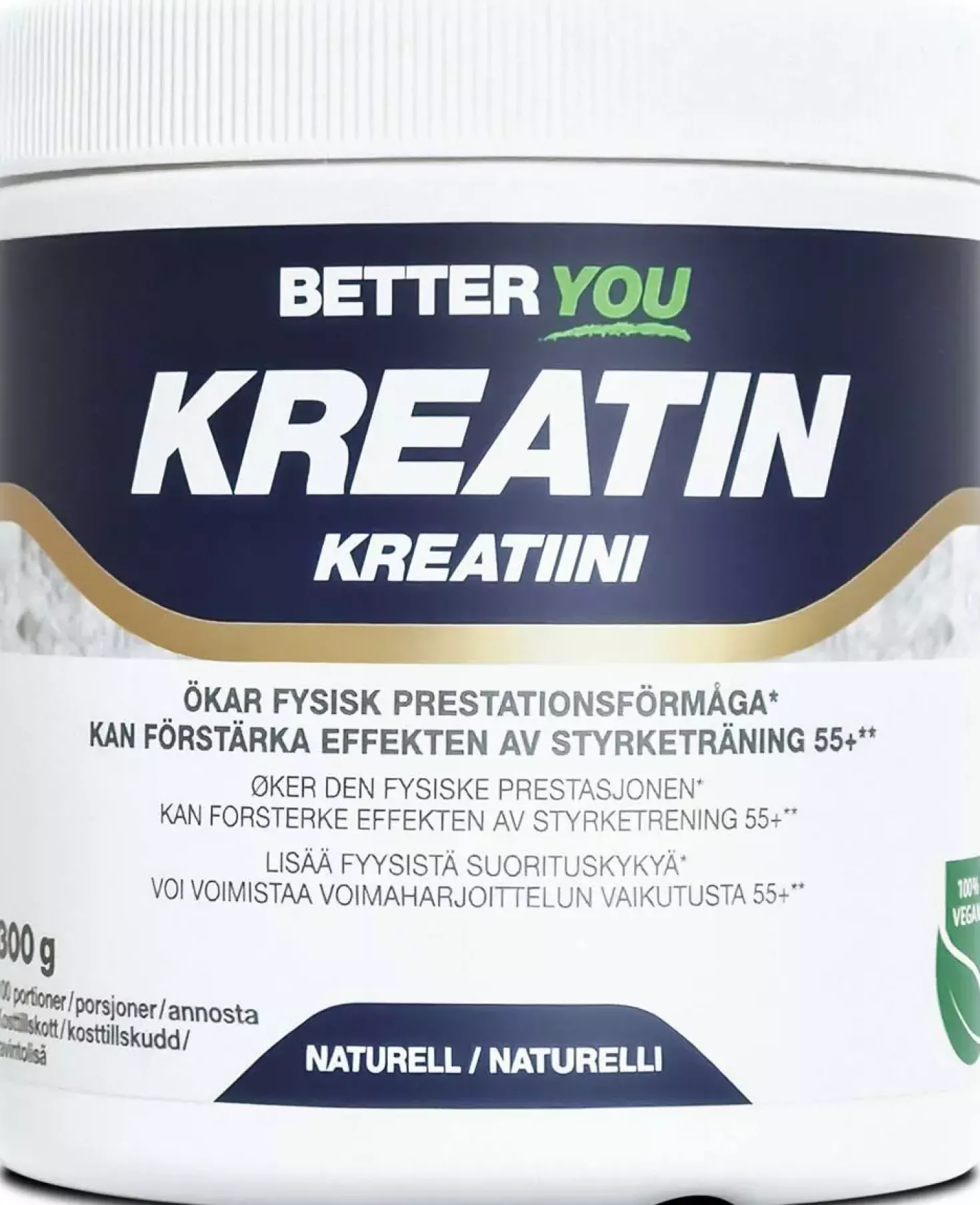 Better You Kreatinpulver Naturell 300 g