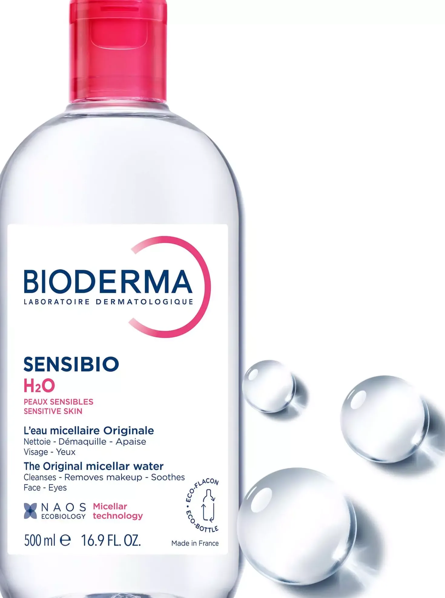 BiodermaSensibio H2O Rev Pump 500 ml