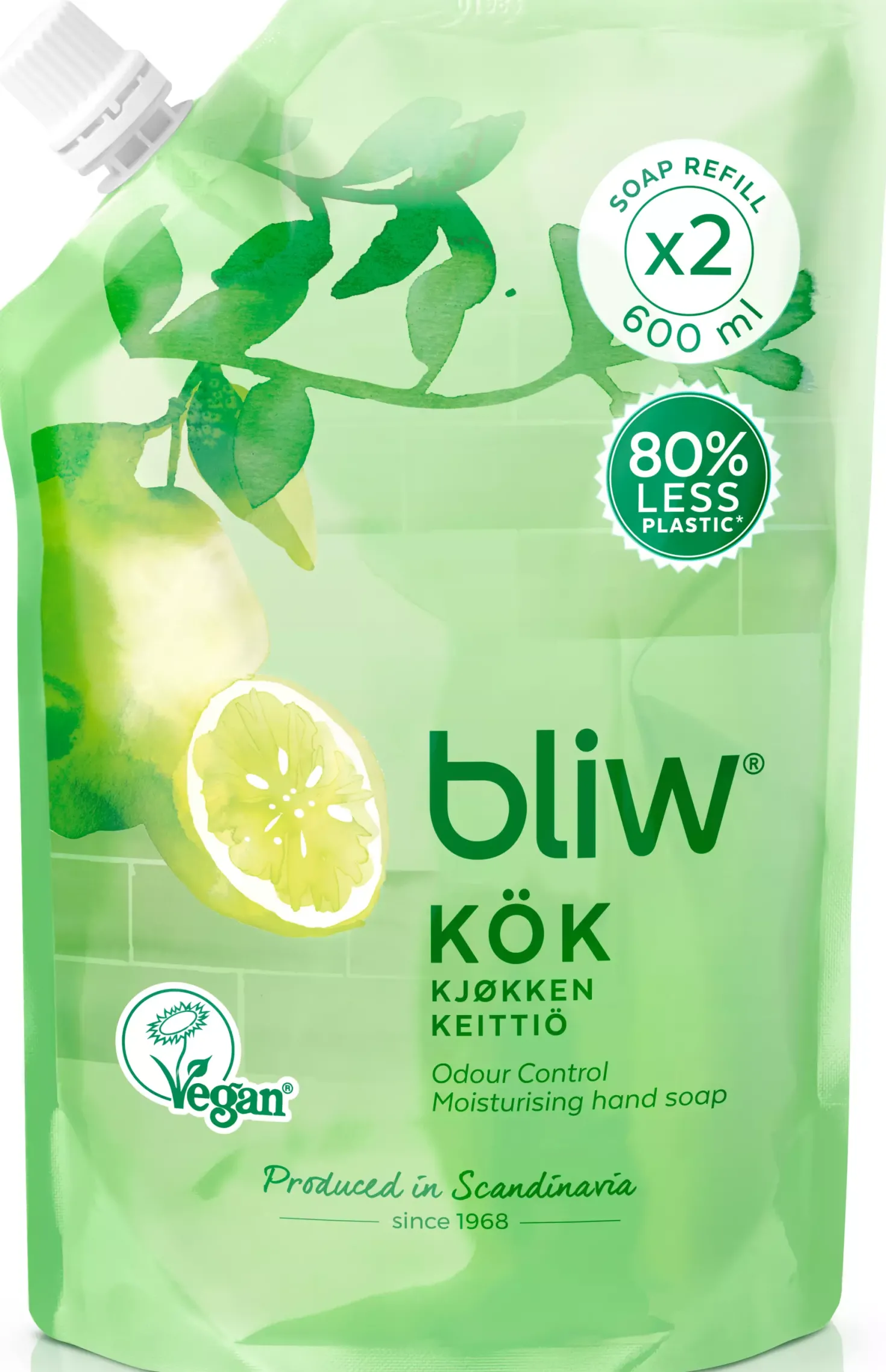 Bliw Kökstvål Refill 600 ml