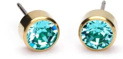 BlomdahlGolden Titanium Bezel 6 mm, Turquoise