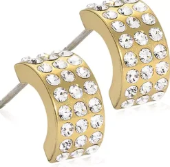 BlomdahlGolden Titanium Pendant Grand Brilliance Curved 10 mm, Crystal