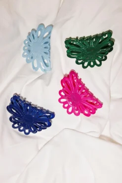 Bon Dep Flower Claw Light Blue