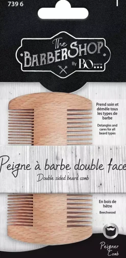 B&O Paris Double-sided Wooden Beard Comb