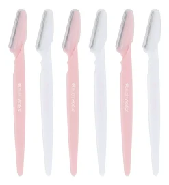 Brushworks Angled Dermaplaners (Pack of 6)