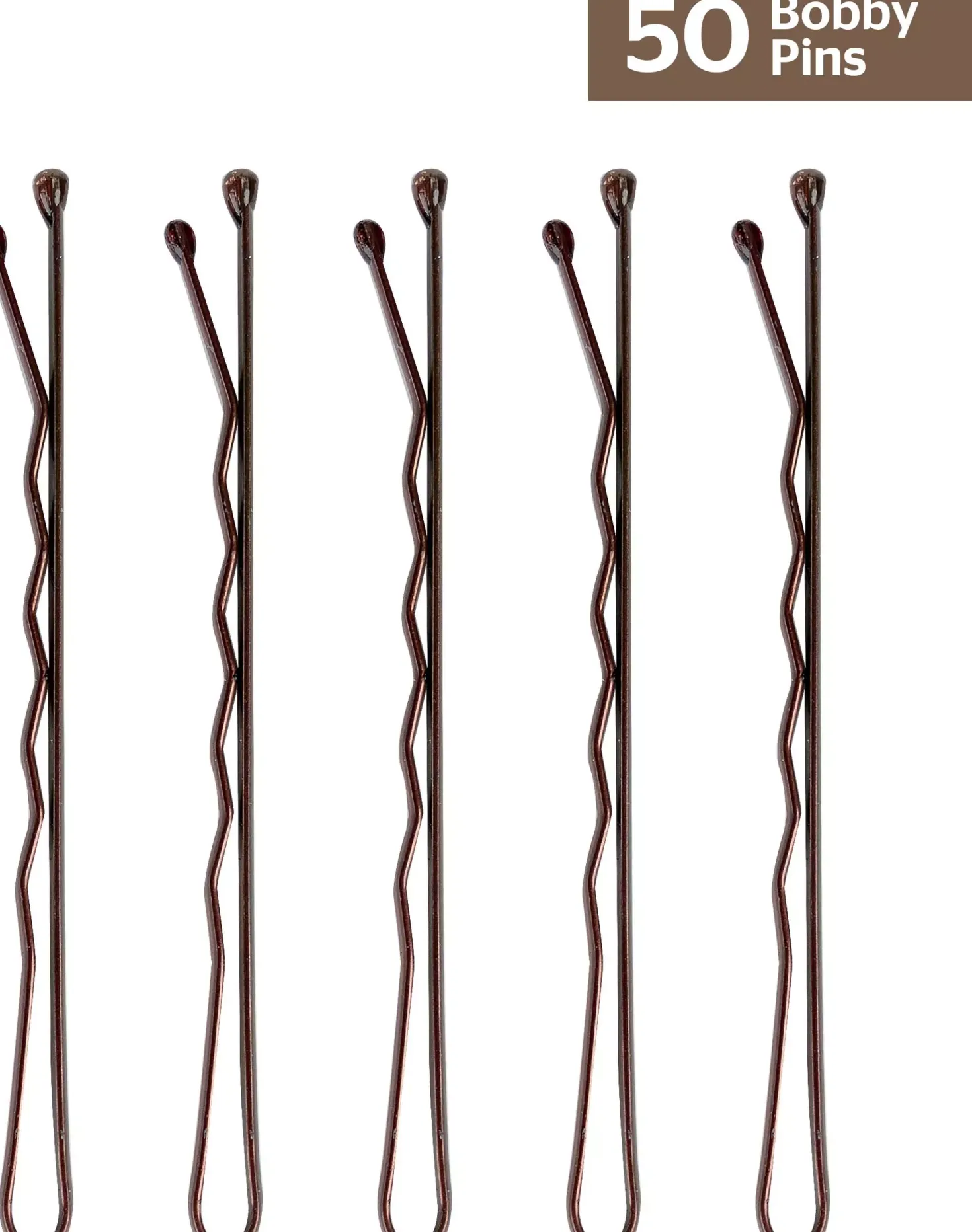 Brushworks Brown Bobby Pins