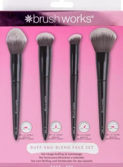 Brushworks Buff and Blend Face Set