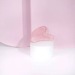 Brushworks Resin Rose Quartz Roller & Gua Sha
