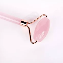 Brushworks Resin Rose Quartz Roller & Gua Sha