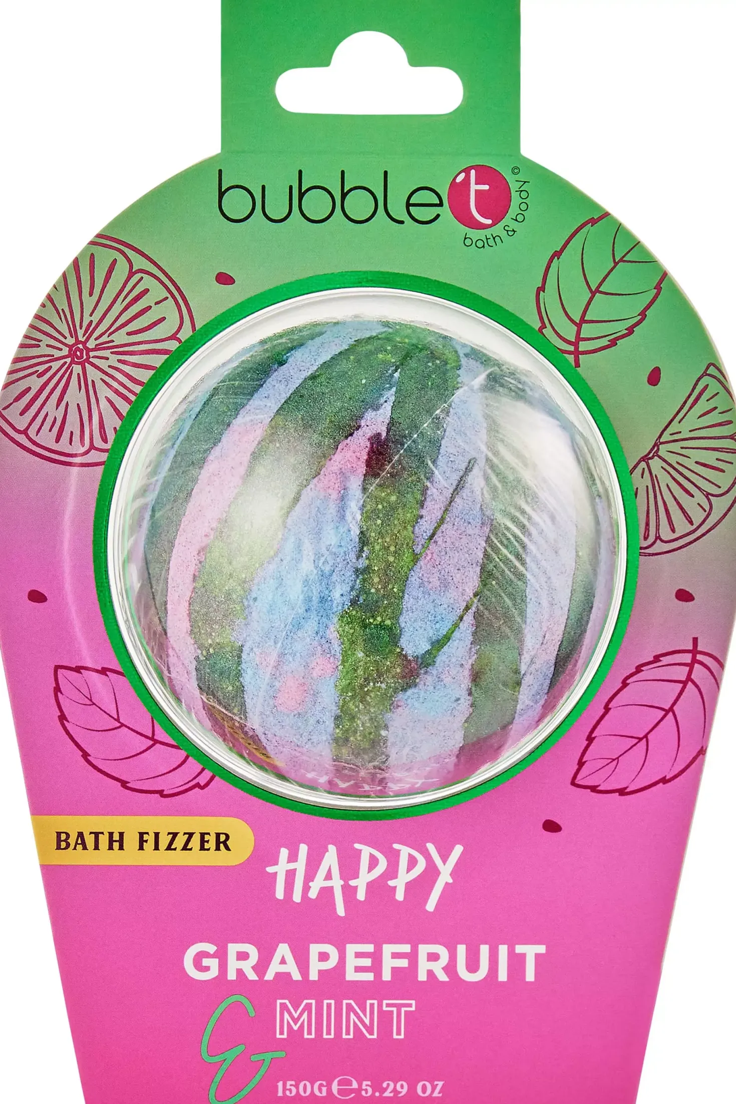 BubbleT Bath Fizzer Calm Strawberry & Lavender