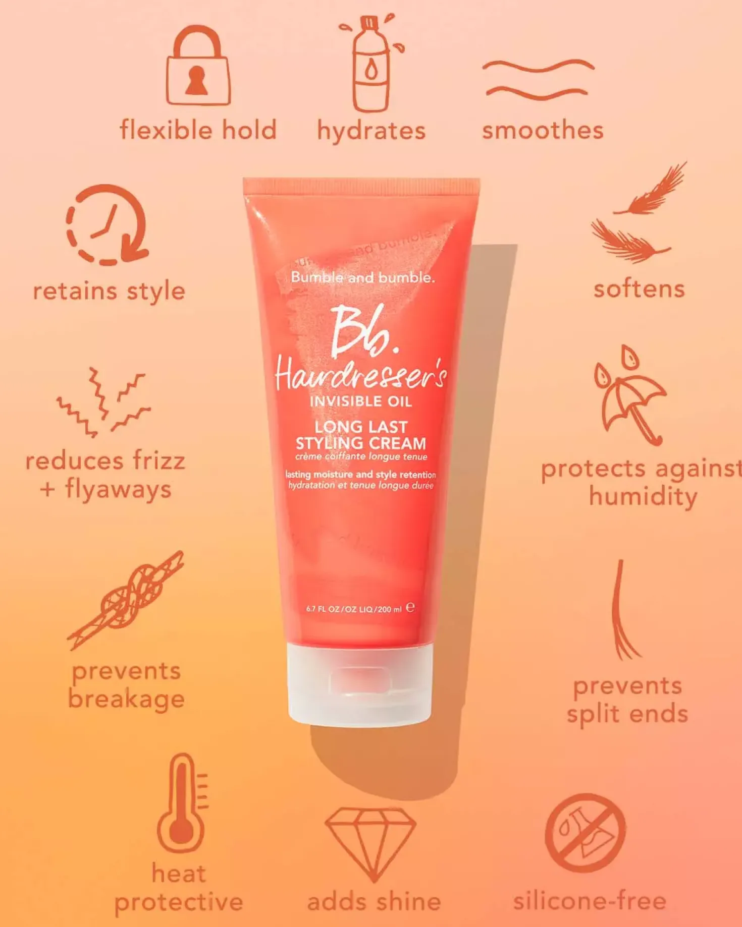 Bumble and bumbleHairdresser's Invisible Oil Long Last Styling Cream 200 ml