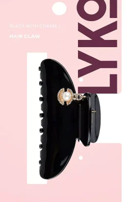 By Lyko Hair Claw with Charm Black