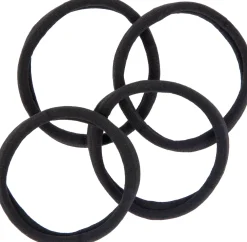 By Lyko 4-pack Soft Hair Ties Black