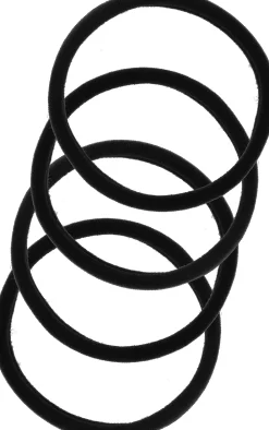 By Lyko 4-pack Soft Hair Ties Black