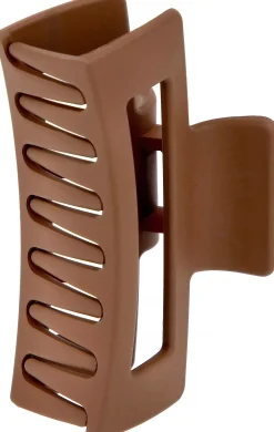 By Lyko Rectangular Rubberized Hair Clip Brown
