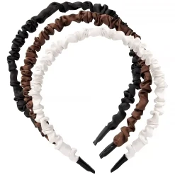 By Lyko Wrinkled Diadem Satin 3 pcs