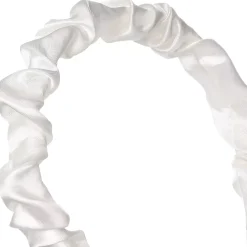 By Lyko Wrinkled Diadem White Satin