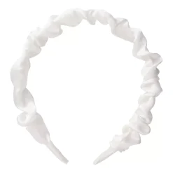By Lyko Wrinkled Diadem White Satin