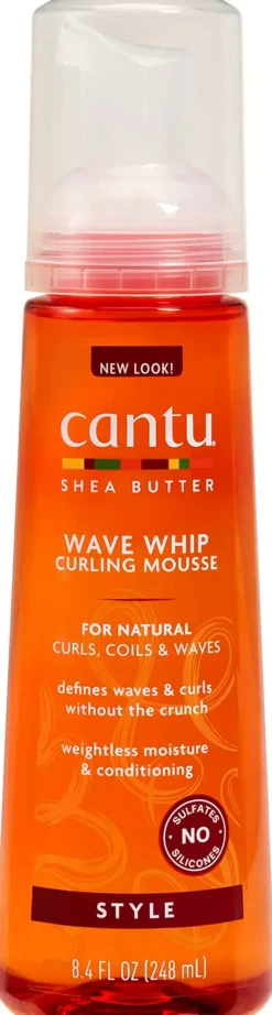 CantuShea Butter Natural Hair Wave Whip Curling Mousse 248 ml
