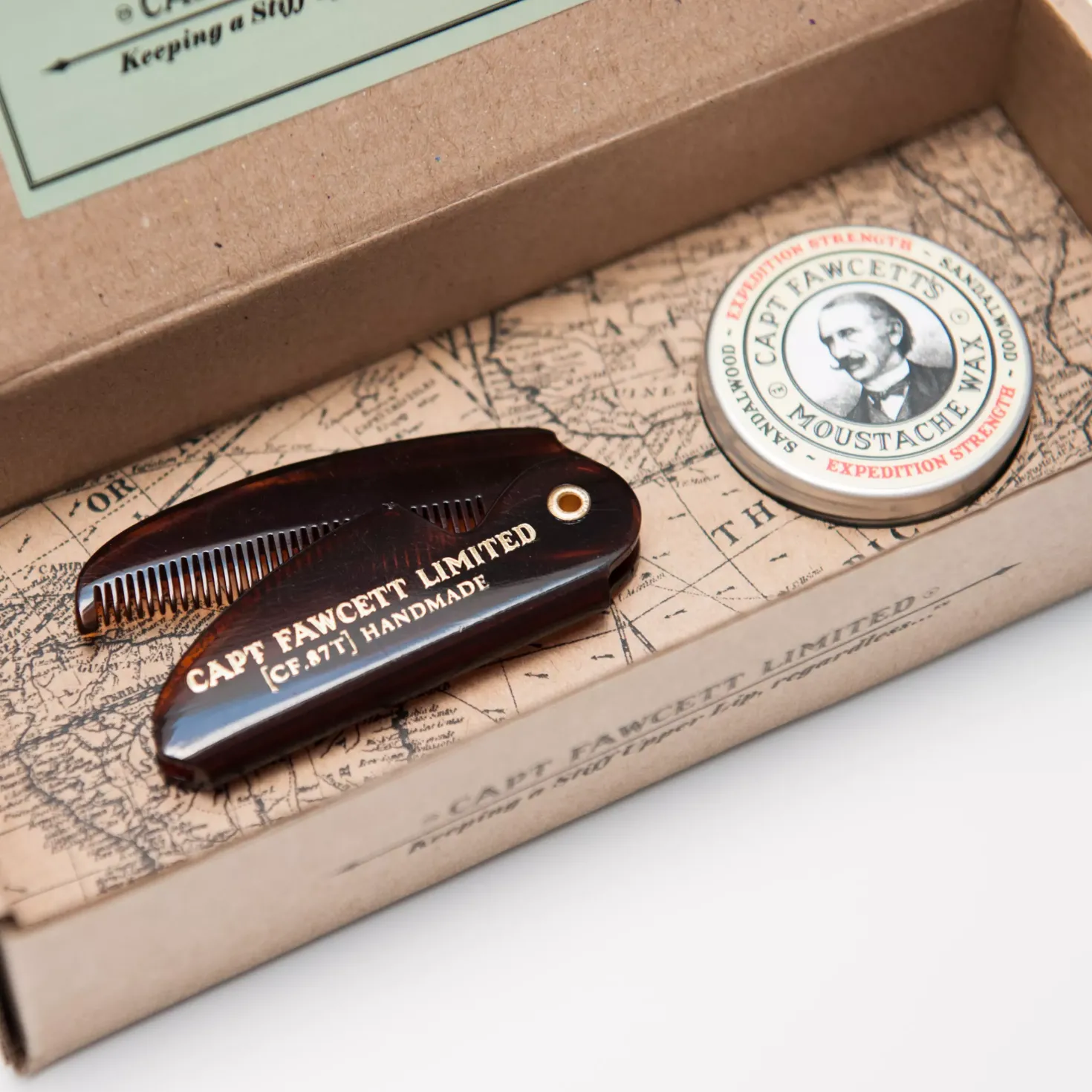 Captain Fawcett Expedition Strength Wax & Folding Comb