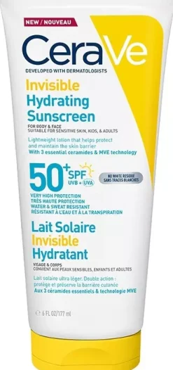 CeraVe Invisible Hydrating Sunscreen SPF50+ 177 ml