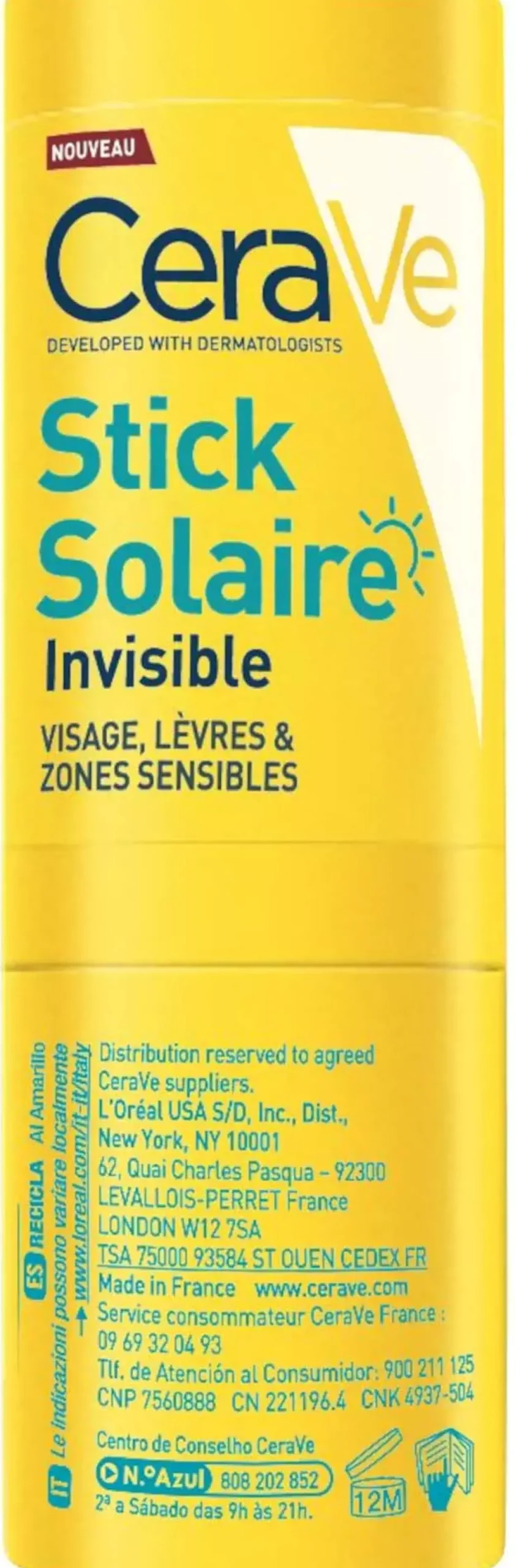 CeraVe Invisible Sun StickSPF 50+ 8 g