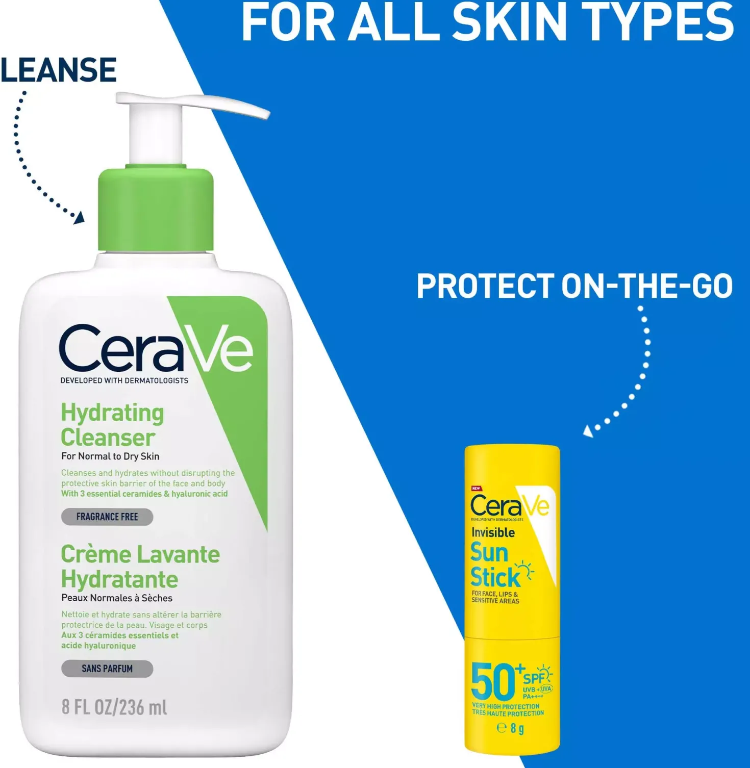 CeraVe Invisible Sun StickSPF 50+ 8 g