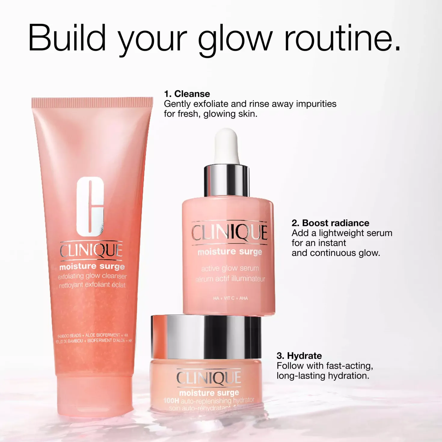 CliniqueMoisture Surge Exfoliating Glow Cleanser 125 ml
