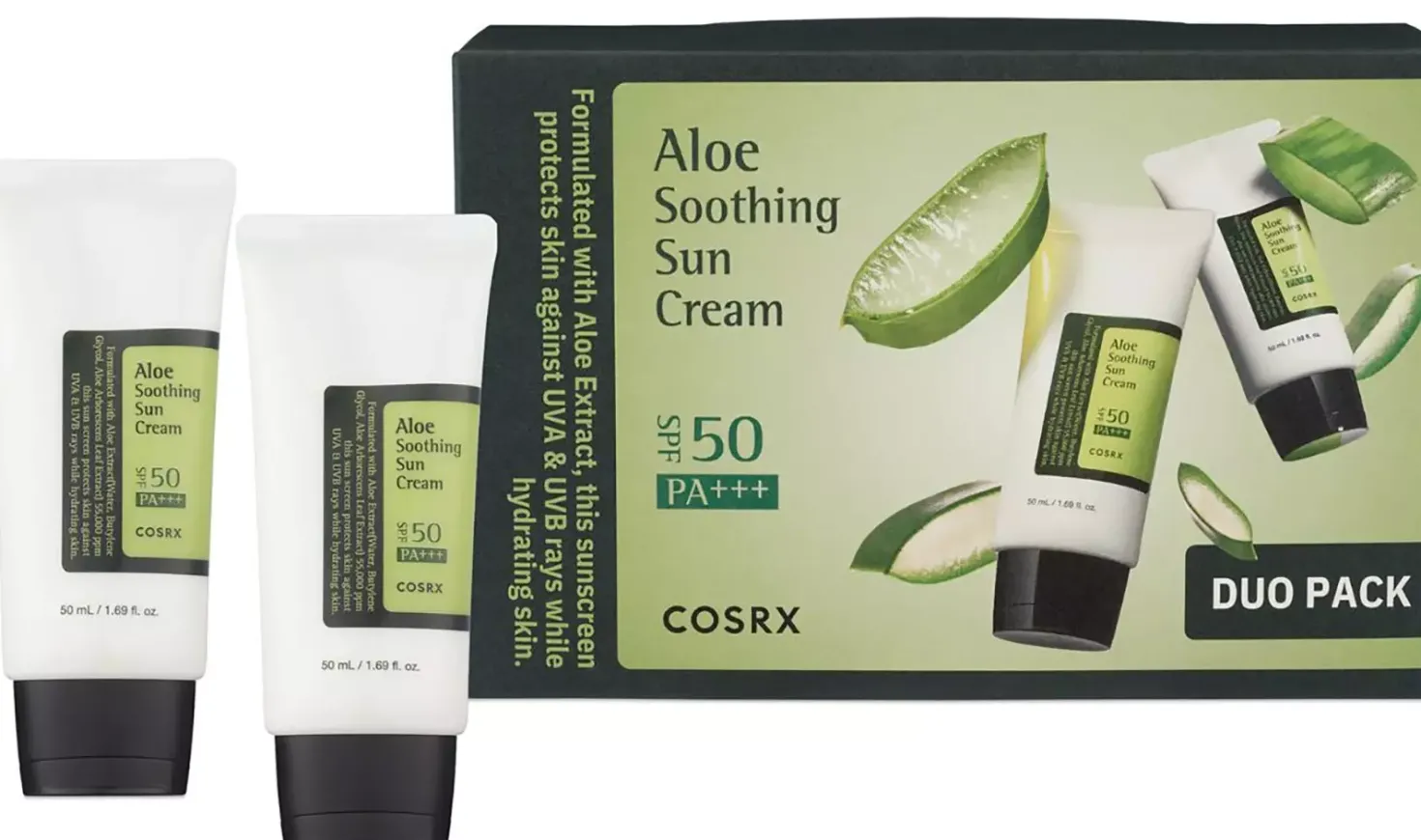 COSRX Aloe Soothing Sun Cream Duo Pack