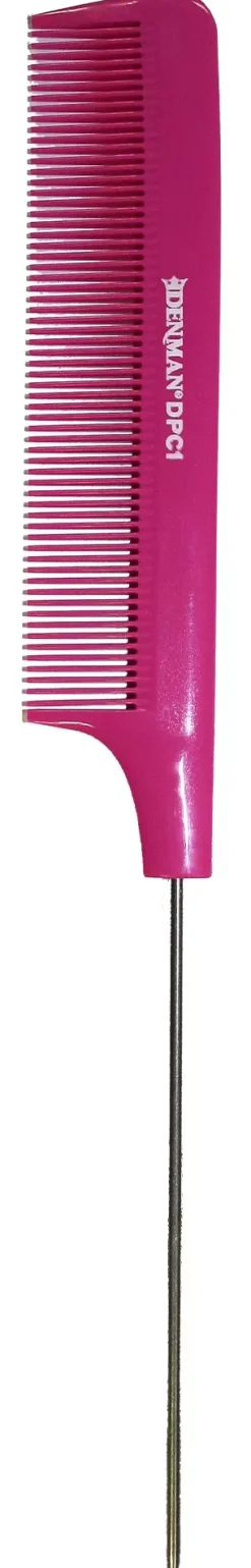 Denman DPC1 Pin Tail Comb Pink