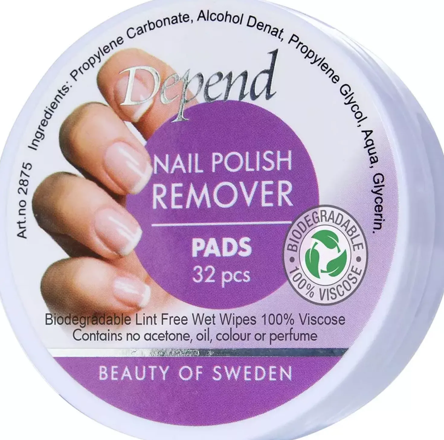 Depend Nagellackremover Pads 32st