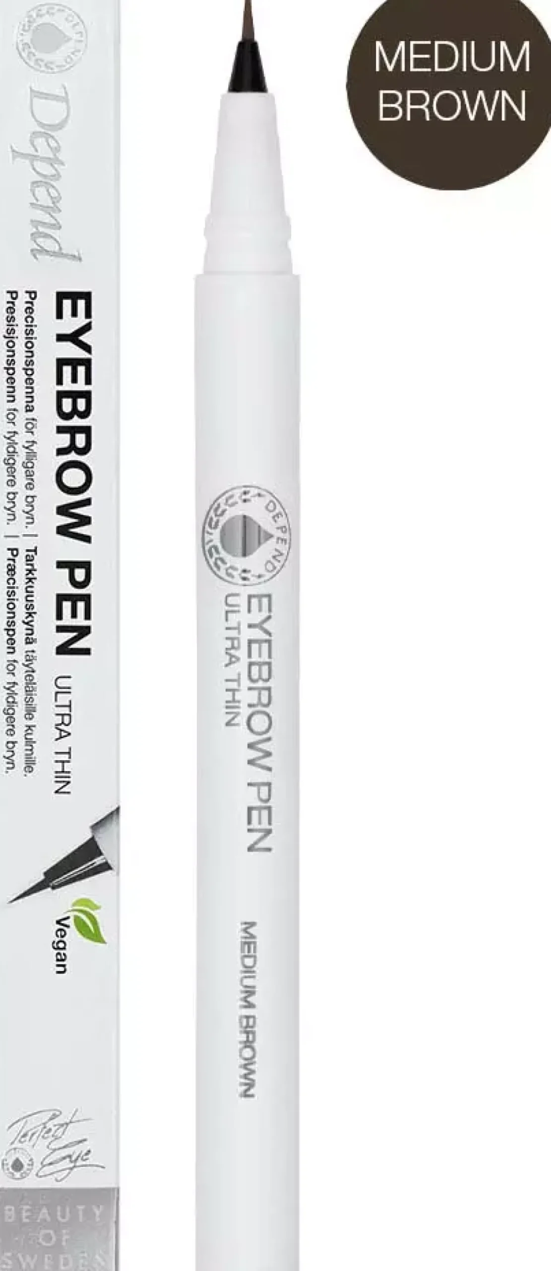 DependPerfect Eye Eyebrow Pen Ultra Thin Soft Brown