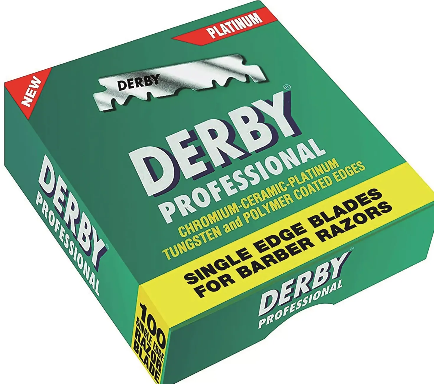 Derby Professional Single Edge Razor Blades 100-Pack 100 stk