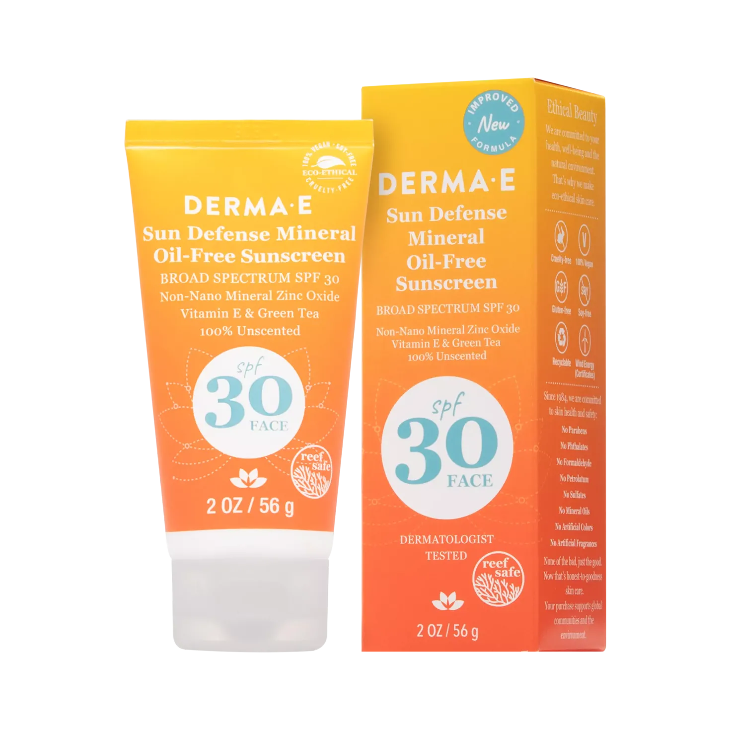 DERMA E Sun Defense Mineral Oil-Free Sunscreen Face