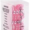 Dessata no-pulling hårsnoddar Glitter + metal fuchsia